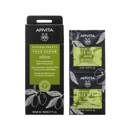 Apivita Express Beauty Gommage Visage Exfoliation Profonde à l'Olive 2x8ml