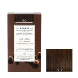 KORRES Huile d'argan Coloration Permanente 5.0 Châtain Clair