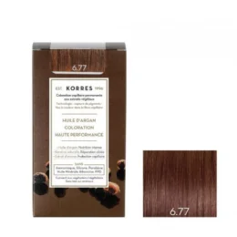 KORRES Huile d'argan Coloration Permanente BLOND FONCÉ MARRON INTENSE 6.77