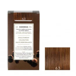 KORRES Huile d'argan Coloration Permanente BLOND FONCÉ DORÉ 6.3