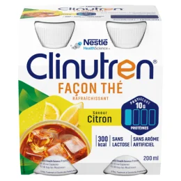 CLINUTREN FACON THE Saveur Citron - 4 Bouteilles de 200ml