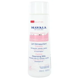 SkinSolution Clean & Comfort Lait Démaquillant Caresse Spécial Peau Sèche 200 ml