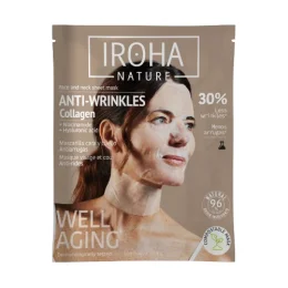 IROHA NATURE Masque Visage Collagene Anti-Rides - 1 Masque Tissu