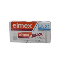 ELMEX DENTIFRICE JUNIOR ANTI-CARIES PROFESSIONAL 6-12 Ans - Lot de 2x75ml