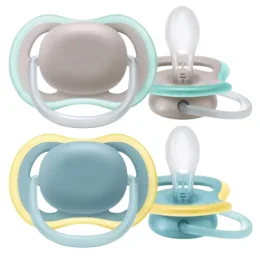 AVENT SUCETTE ULTRA AIR 18 Mois et + SCF349/01 Gris/Bleu - 2 Sucettes Orthodontique