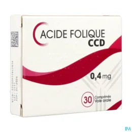 Acide Folique — CCD 0,4 mg - 30 Comprimés