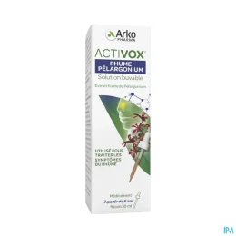 Activox Rhume Pélargonium