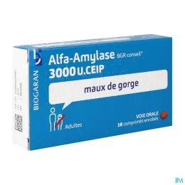 Alfa-Amylase Maux de Gorge Biogaran