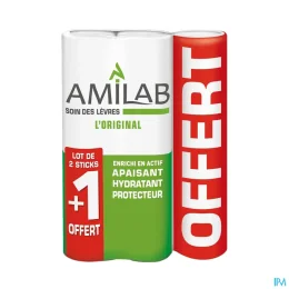 Amilab Stick à Lèvres — Lot de 3 Sticks