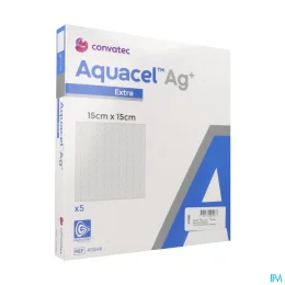 Aquacel Ag+ Extra Pansements 15X15CM