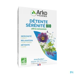 Arkofluides Détente Sommeil BIO 20 ampoules