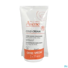 Avène Cold Cream Crème Mains — Lot de 2 Tubes 50 mL