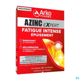 Azinc Expert Fatigue Epuisement Comprimés