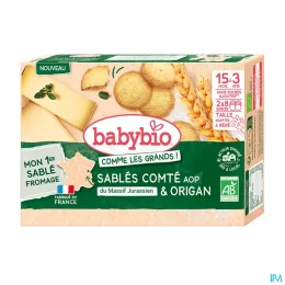 BABYBIO COMME LES GRANDS Sables Comte et Origan 15 Mois a 3 Ans - 2x8 Sables