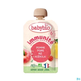 Babybio Goude Immunité Pomme Pore Riz Acerol