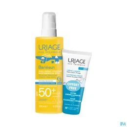 Bariésun Spray Enfant Hydratant Très Haute Protection Spf50+ 200 ml + Crème Lavante 50 ml Offerte