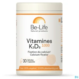 Be-Life Vitamines K2+d3 1000 30 Gelules Bio-life