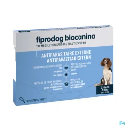 BIOCANINA FIPRODOG COMBO Antiparasitaire Externe Chiens Moyens 10-20kg - 3 Pipettes de 1.34ml