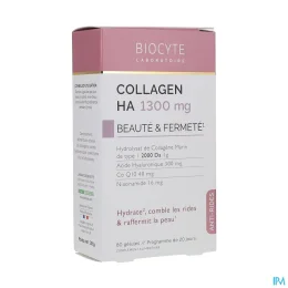 BIOCYTE COLLAGEN HA 1300mg Anti-Rides - 80 Gelules