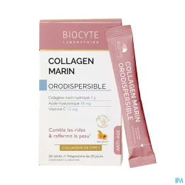 BIOCYTE COLLAGEN MARIN Orodispersible Abricot - 20 Sticks