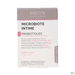 BIOCYTE MICROBIOTE INTIME Probiotiques - 20 Gelules