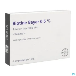 Biotine 0,5% 6 ampoules