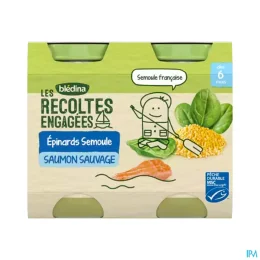 Blédina Epinard Semoule Saumon