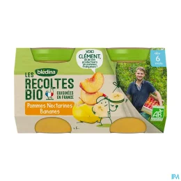 Blédina Pommes Nectarines Bananes BIO130GX2