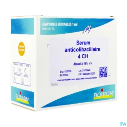 Boiron Serum Anticolibacillaire 4CH 30 Ampoules Buvables