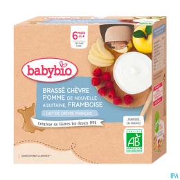 Brassé au Lait de Chèvre Français - Pomme d'Aquitaine Framboise