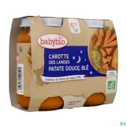 Carotte Des Landes Patate Douce de France Blé Dès 6 Mois 2 x 200 g