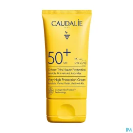 Caudalie Vinosun Protect Crème Solaire Visage Haute Protection