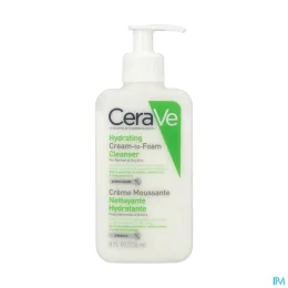 CeraVe Crème Moussante Nettoyante Hydratante — Flacon-Pompe 236 mL