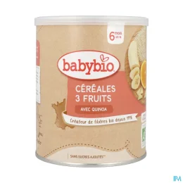Céréales 3 Fruits Avec Quinoa Dès 6 Mois 220 g