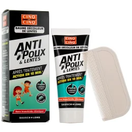 Cinq Sur Cinq Anti Poux & Lentes Baume Décolleur de Lentes