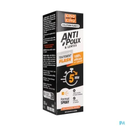 Cinq sur Cinq Traitement Flash Anti-Poux et Lentes