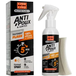 Cinq sur Cinq Traitement Flash Anti-Poux et Lentes