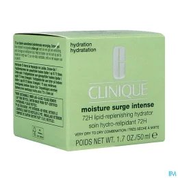 Clinique Moisture Surge™ Intense Soin Hydro-relipidant 72H - Crème de Jour & Nuit Intensément Hydratant - Peaux Très Sèches à Mixtes