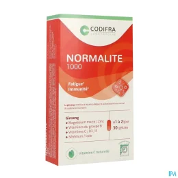Codifra Normalite 1000 Fatigue et Immunité 30 Gelules