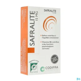 Codifra Safralite 15mg Humeur et Equilibre Emotionnel 28 Gélules
