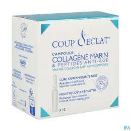 Coup d'éclat Ampoule Collagène Marin et Peptides Anti-âge