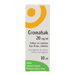 Cromabak 20mg/ml Collyre 10 ml