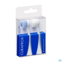 CURAPROX HYDROSONIC Sensitive - 2 Tetes de Brosse a Dents