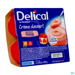Delical Crème Dessert HP HC La Floridine — Fraise