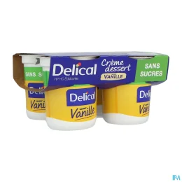 Delical Crème Dessert S/Sucre Vanille