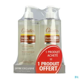 Dermo U.H.T Gel Lavant Surgras Lot de 2 x 500 ml