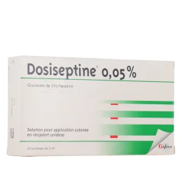 Dosiseptine 0,05% Solution Antiseptique en unidoses