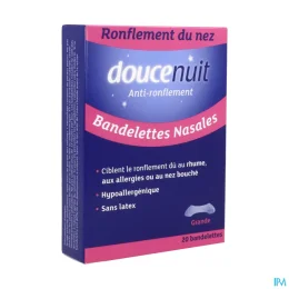 Douce Nuit Bandelettes Nasales Anti-Ronflement