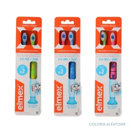 Elmex Brosse à Dents Enfant 3-6 ans Lot de 2