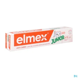 Elmex Dentifrice Junior 6-12 ans — Tube 75 mL - Nouveau Conditionnement
